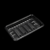 HSQY 7.87x5.12 Inch Disposable Rectangle Clear PET Plastic Tray