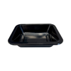 Model HS20 - 10 oz Rectangle Black CPET Tray 
