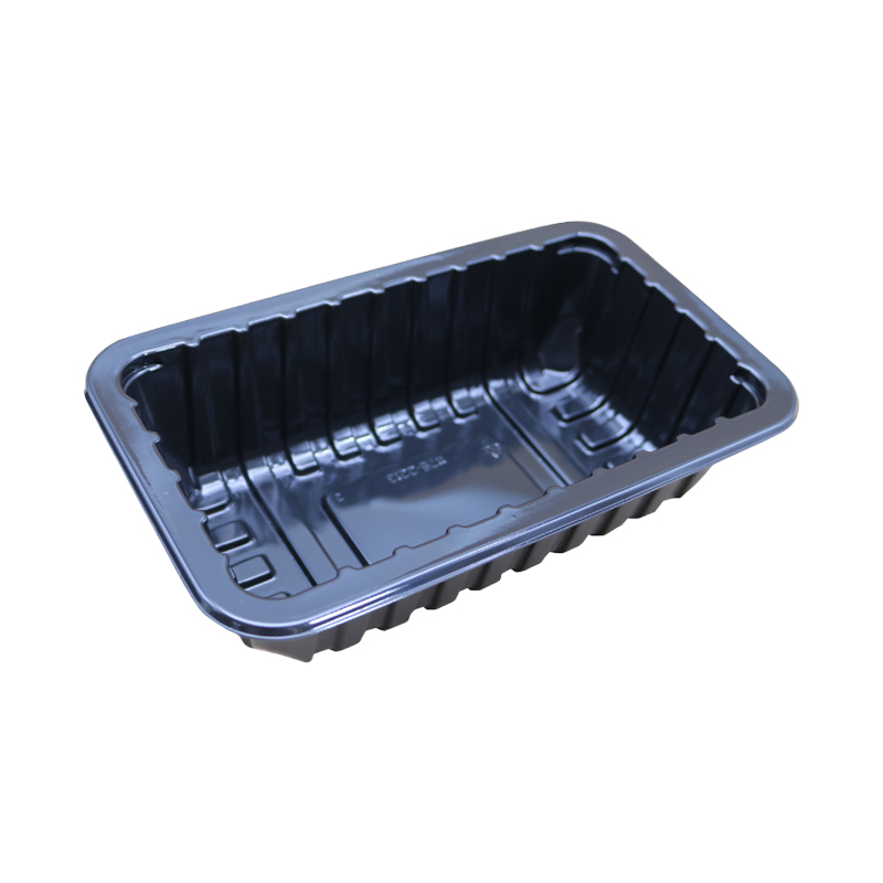 HSQY 8.7x5.2x1.2 tum rektangelgrön pp plastköttfack