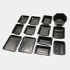 HSQY 9.6X6.4X1 In Rectangle Black Plastic PP High Barrier Tray