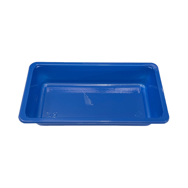 Model 021 - 10 oz rechthoek blauwe luchtvaartmaatschappij CPET -lade