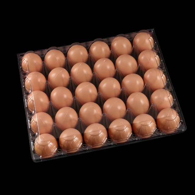 HSQY 30-Count Clear Plastic Egg Cartons