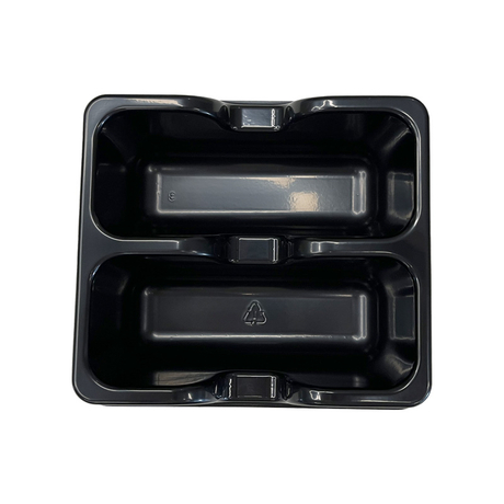 মডেল ০২৬ - ১৫ অ'জ আয়তক্ষেত্ৰ ২ কম্পাৰ্টমেণ্ট ক'লা চিপিইটি ট্ৰে