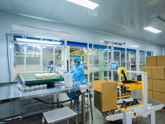 CPET sheet rolls stored for food tray production