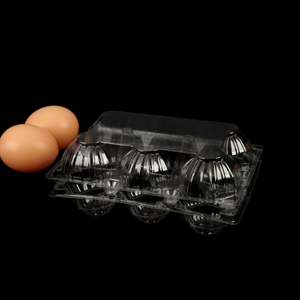 HSQY 15-count Clear Plastic Egg Cartons