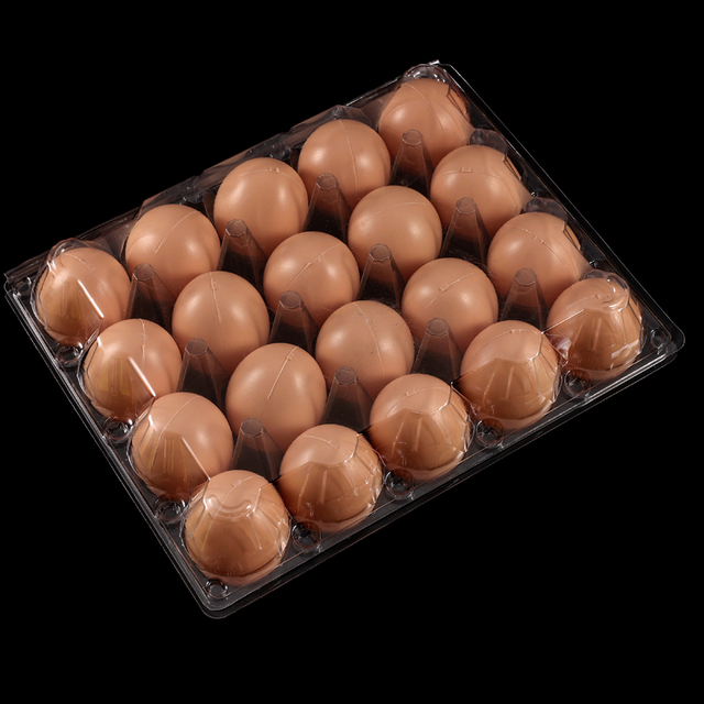 HSQY 20-Count Clear Plastic Egg Cartons