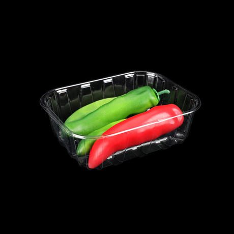 HSQY 7.87x6.10 Pouces Rectangle jetable PET Plateau ya plastique ya polele