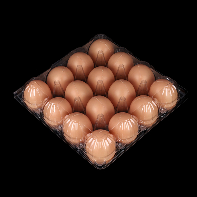 HSQY 16-Count Clear Plastic Egg Cartons