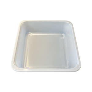 Modell 029 - 40 oz fyrkantig vit CPET-bricka 