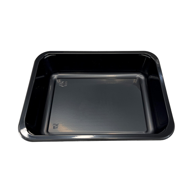 Model HS32 - 37 oz rechthoek Black CPET -lade