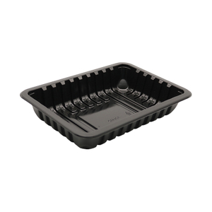 HSQY 8.9x6.3x1.6 tum rektangel svart pp plastköttbricka