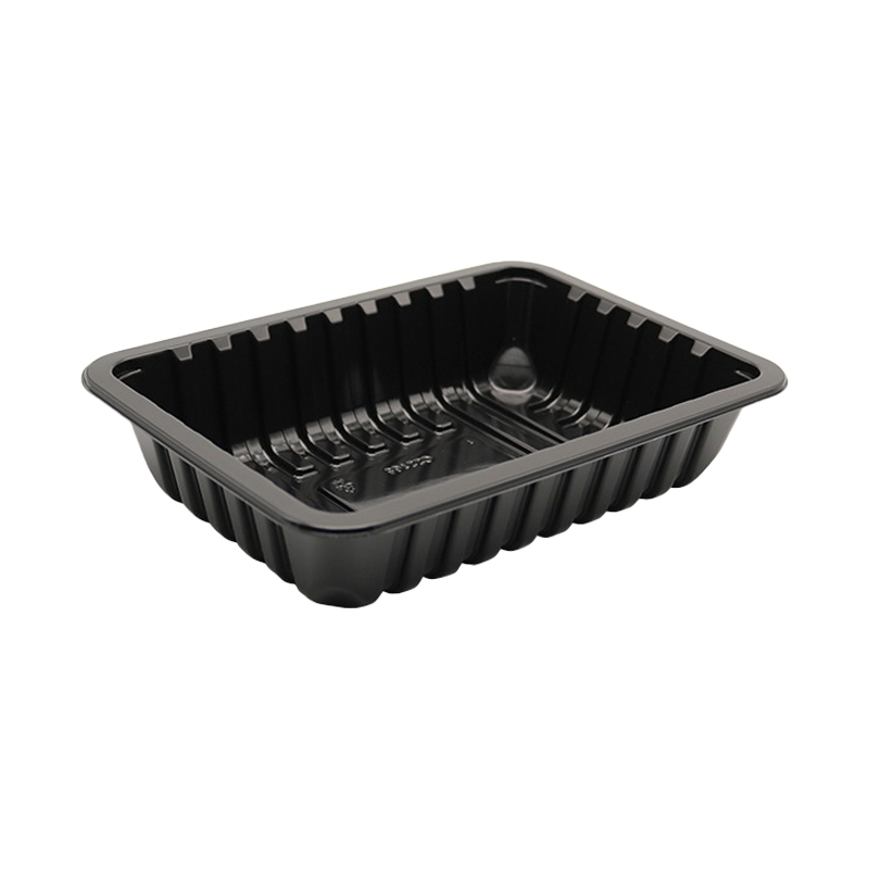 HSQY 8.5X6.1X1 In Rectangle Black Plastic PP High Barrier Tray