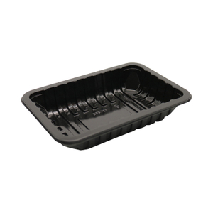 HSQY 8.7x5.9x1.6 tum Rektangel Svart PP Plastisk köttbricka
