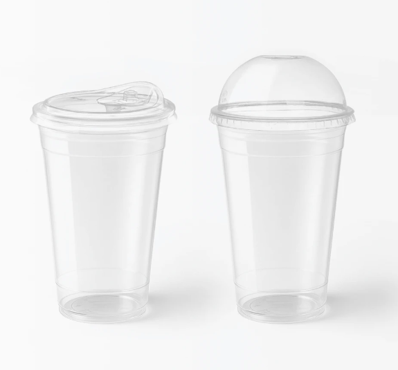 17oz U Shaped Clear PLA Cup, Compostable Cold Drink Cup