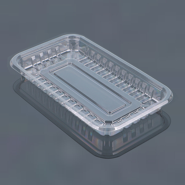 9.37" x 5.35" x 0.98" PET/PE Tray, Clear Plastic Meat Packaging Tray