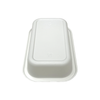 Model LL01 - 10 oz Rectangle White Airline CPET Tray