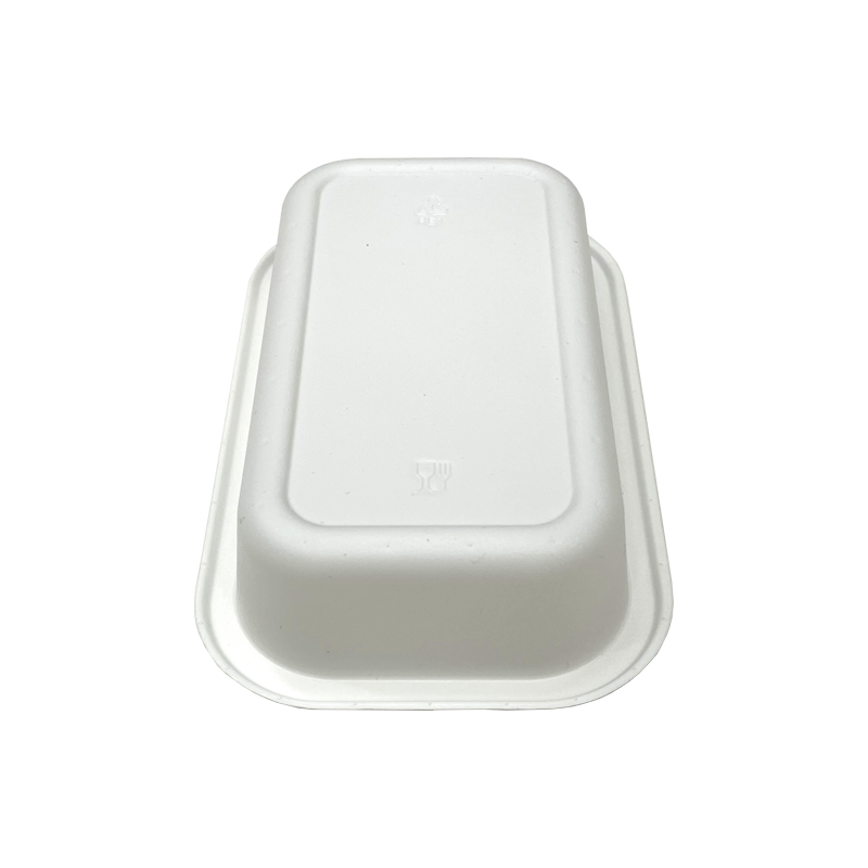 Model LL01 - 10 oz Rectangle White Airline CPET Tray