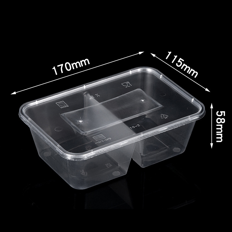 HSQY 7.09X4.72X1.97 In Rectangle Clear Plastic PP High Barrier Tray