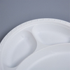 HSQY 10 Inch Disposable Round White Polypropylene Plastic Plate