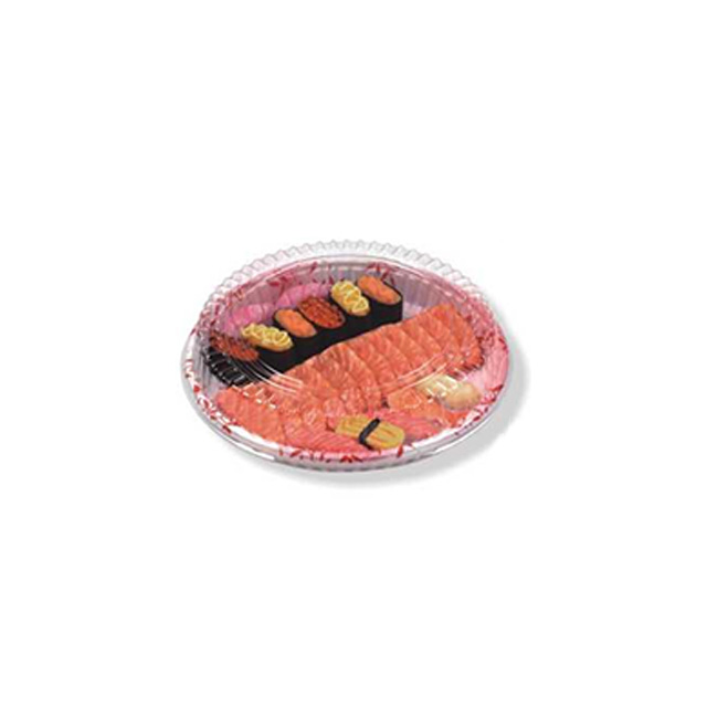 HSQY 10 x 1.18 Inch Round Sushi Party Tray Container hamwe na Lid