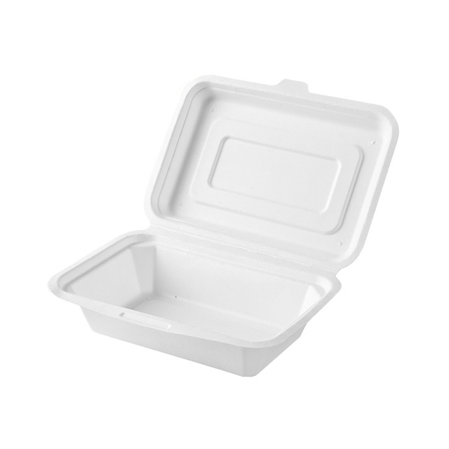 16oz 21oz Bagasse Clamshell Containers, Take Out Lunch Boxes, 100% compostable