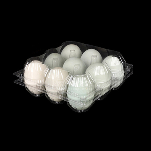 HSQY 4 6 8 9 10 Count Clear Plastic Duck Egg Cartons Box