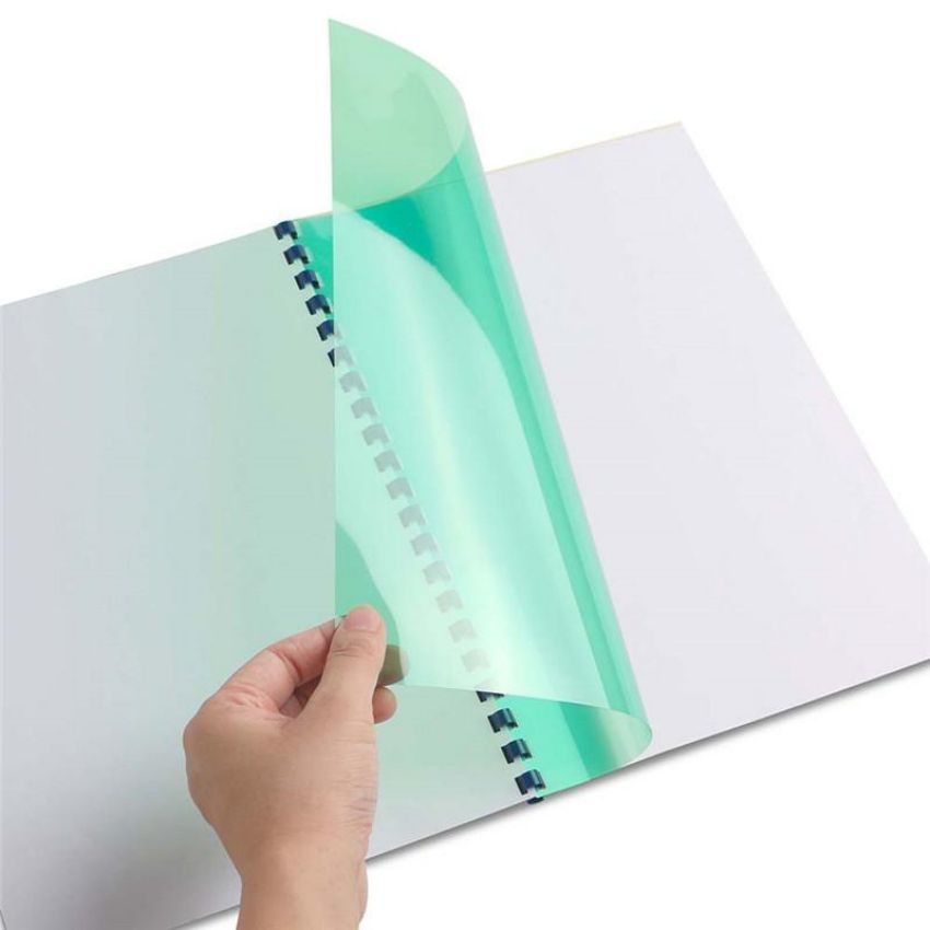 ۱۵۰ ۲۰۰ ۲۴۰ مایکرون A۳ A۴ د کتاب پوښ PVC پابندۍ پاڼې