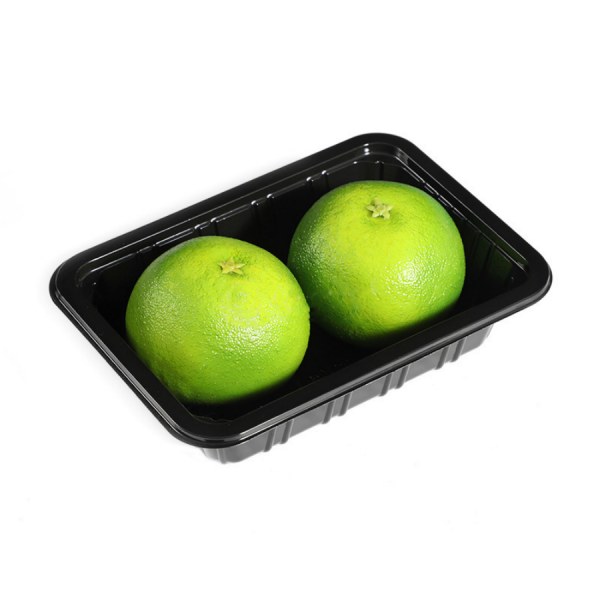 HSQY 7.48x4.72 Inch Disposable Rectangle Clear PET Plastic Tray