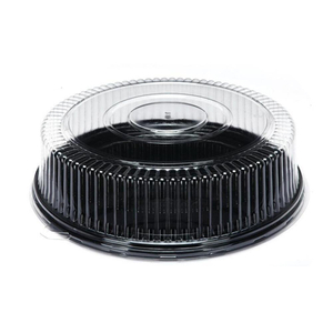 Large Sushi Display Tray, Round Sushi Party Tray Container with Lid