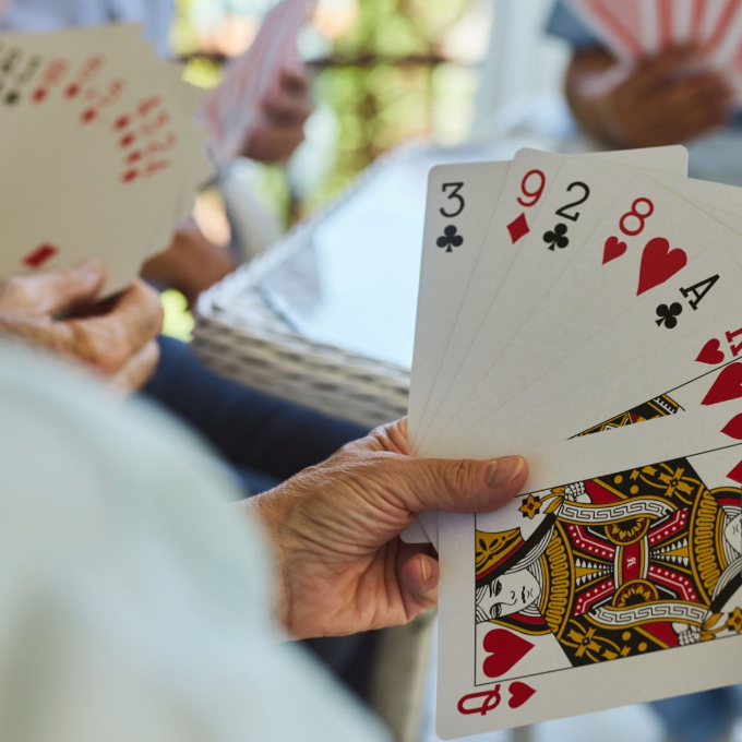 Printed playing cards made from PVC sheet