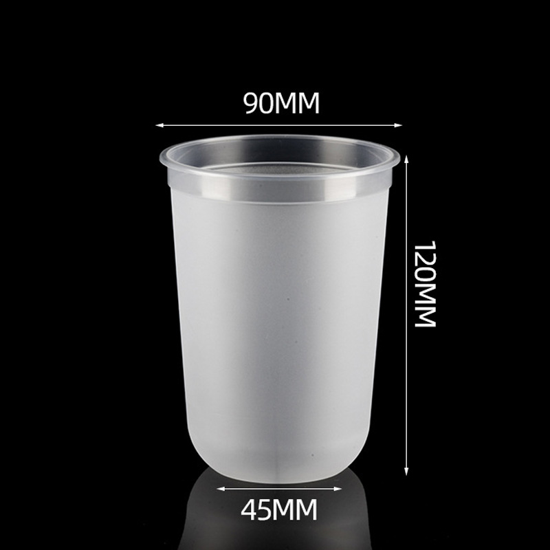 HSQY 12oz 17oz 24oz 90mm Diameter Frosted Plastic PP Injection Cups