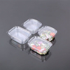 HSQY 7.48*6.1 Inches PET Fruit Box Disposable Rectangle Clear PET Plastic Tray