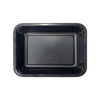 Model 004 - 21 oz Rectangle Black CPET Tray