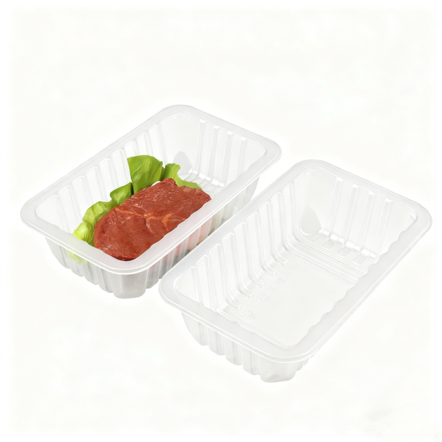 HSQY 7.3X4.7X2.4 In Rectangle Clear Plastic PP High Barrier Tray