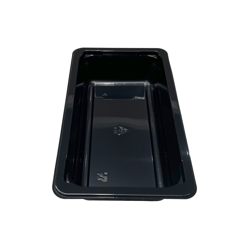 10 oz Rectangle White Airline CPET Tray Model 001