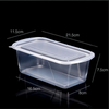 HSQY 4 Compartment Disposable Clear PP Plastic Takeout Lunch Box Container With Lids
