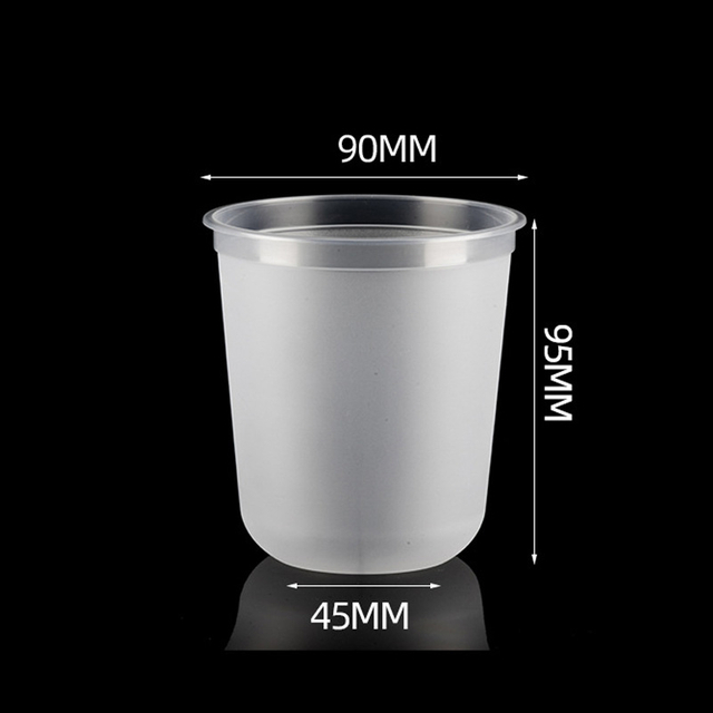 HSQY 13OZ 17OZ 45OZ0MZ0mz 'ቅርፅ የተጠበሰ ፕላስቲክ ፓፒ PP ሠረቱ ኩባያ