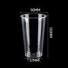 Hsqy 9oz 12oz 14oz 17oz 24oz 90mm diameter diameter Plastik Pp suntikan cawan suntikan