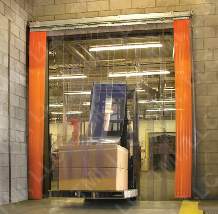 the plastic door curtain