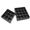 HSQY Custom Size Black Plastic Blister Insert Tray