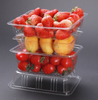 HSQY 9.84x5.12 Inch Disposable Eco-Friendly PET Plastic Vegetable Trays