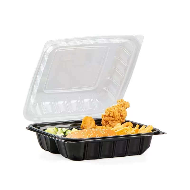 Stackable PP hinged lid containers