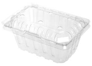HSQY 9.4 X 5.8 X 3.7 Inch Clear PET Plastic Clamshells Food Container