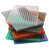 HSQY 4mm Twinwall Colored Polycarbonate Roofing Sheets Hollow Polycarbonate Sheet