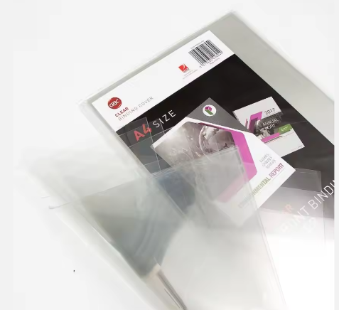 HSQY A3 A4 A5 Clear Polypropylene Sheet for Binding Notebook Cover