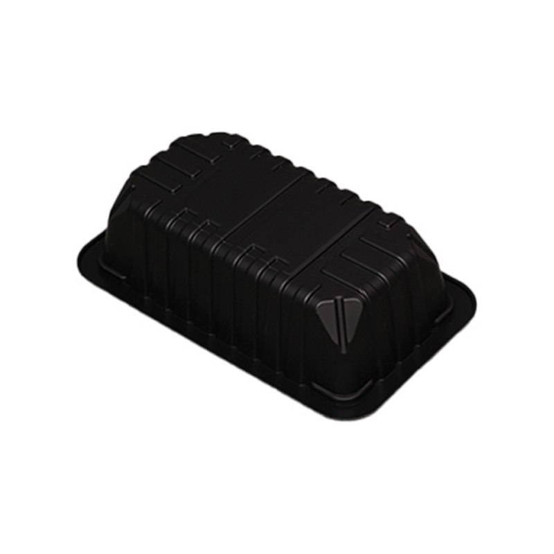 HSQY 8.7X5.1X1.2 In Rectangle Black Plastic PP High Barrier Tray