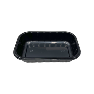 Model LL02 - Safata CPET de la companyia aèria negra de 10 oz