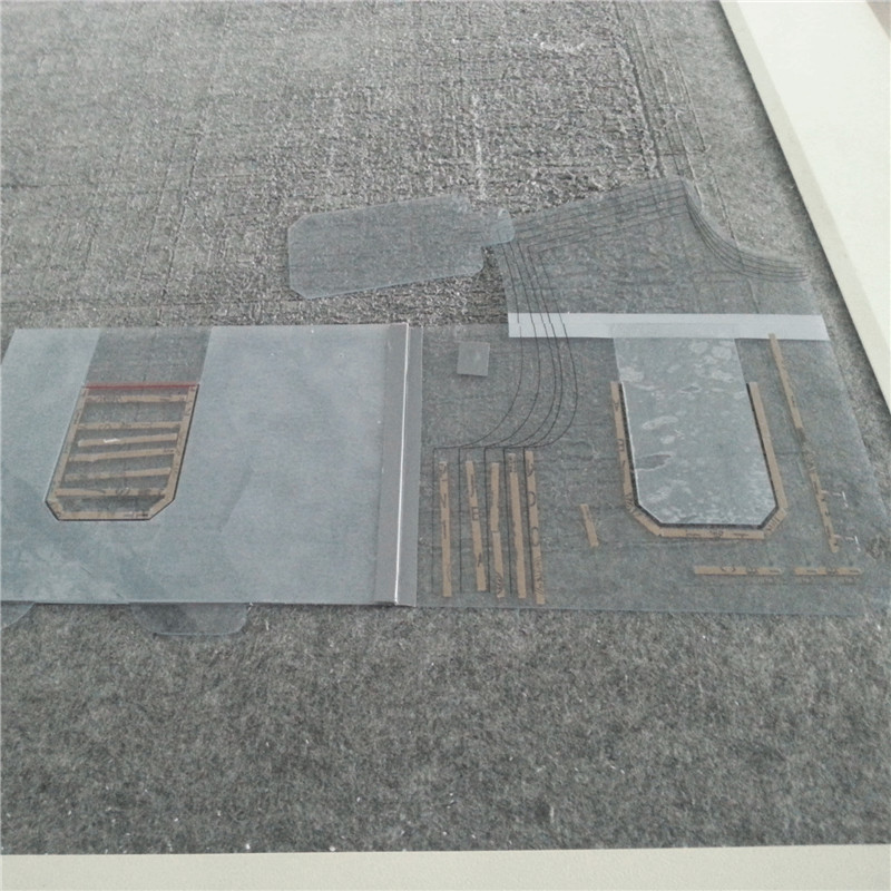 900*1200mm Warna Transparan Lembar PVC untuk Template Garmen