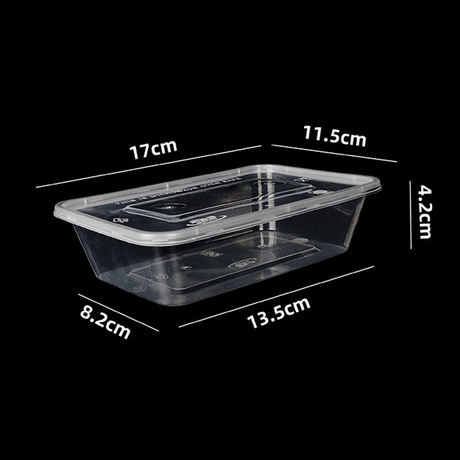 HSQY 7.09X4.72X2.36 In Rectangle Clear Plastic PP High Barrier Tray