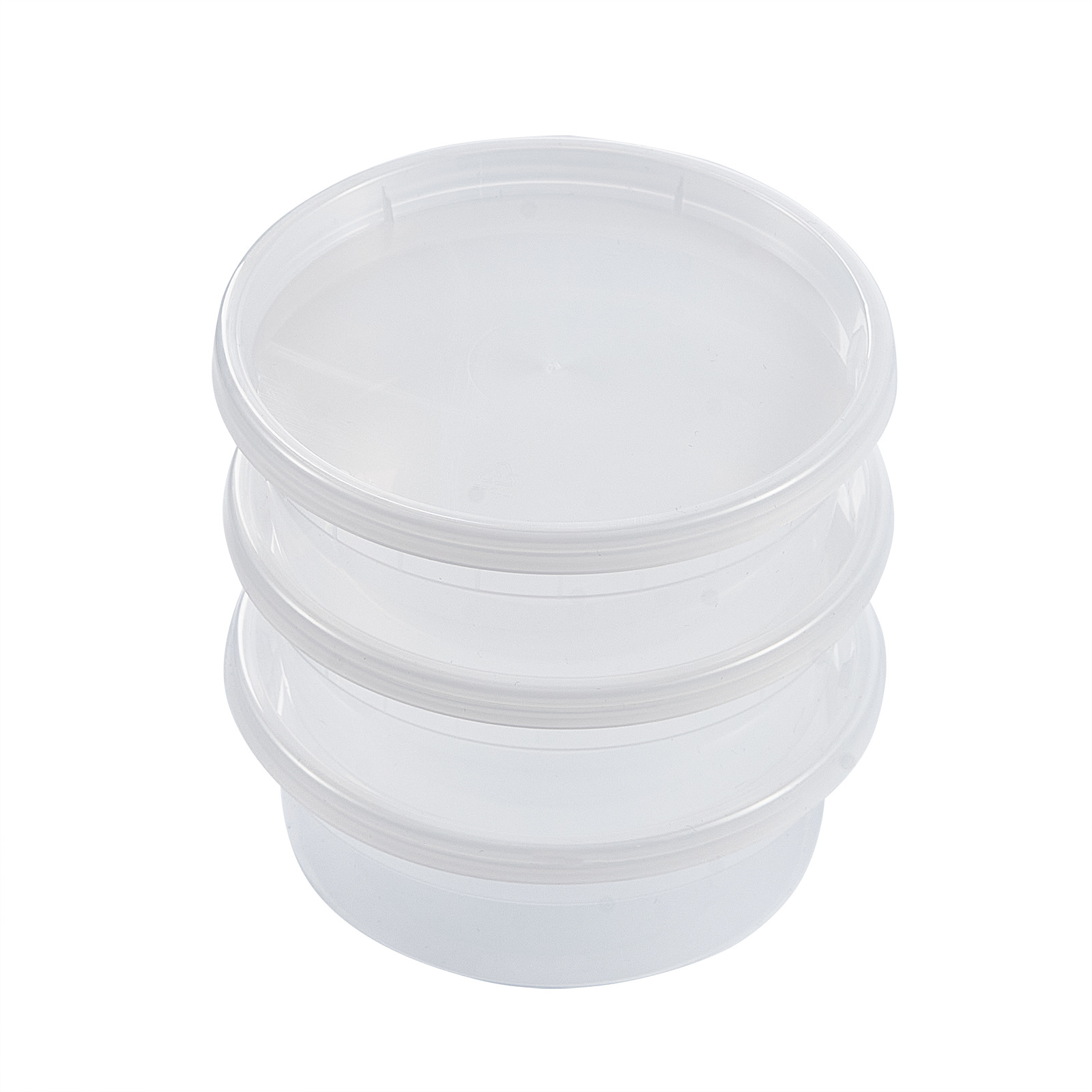 HSQY 8 oz. Disposable Clear PP Plastic Takeout Lunch Bowl With Lids